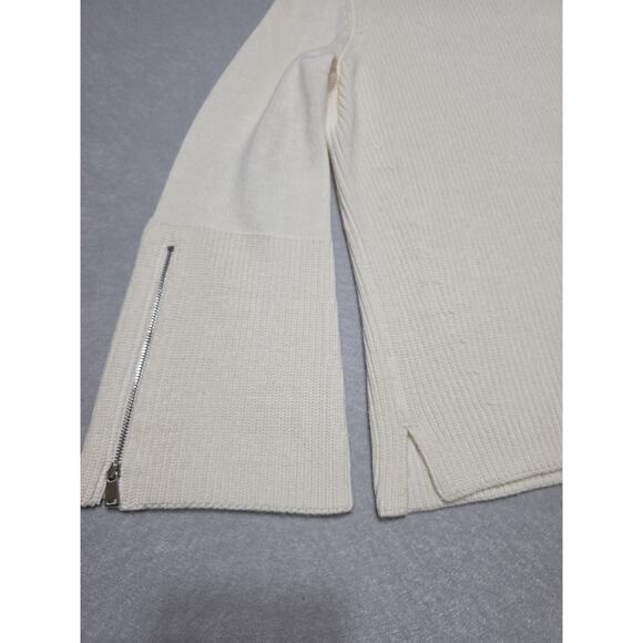 NWT Etcetera Wool Blend Sweater – Small – Winter White, Asymmetric Collar - Picture 14 of 15